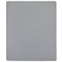 Lenzuolo con Angoli Jersey Grigio 140x200 cm Cotone