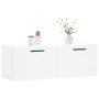 Mobile a Parete Bianco 100x36,5x35 cm in Legno Multistrato