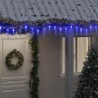 Luci Natale a Ghiacciolo 100 pz Blu in Acrilico