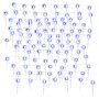 Luci Natale a Ghiacciolo 100 pz Blu in Acrilico