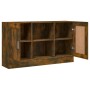 Credenza Rovere Fumo 120x30,5x70 cm in Legno Multistrato