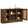 Credenza Rovere Fumo 120x30,5x70 cm in Legno Multistrato