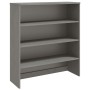 Ripiano per Credenza Grigio Chiaro 90x30x100 cm Legno di Pino