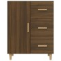 Credenza Rovere Marrone 69,5x34x90 cm in Legno Multistrato