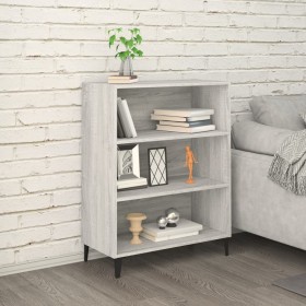 Credenza Grigio Sonoma 69,5x32,5x90 cm in Legno Multistrato