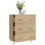 Credenza Rovere Sonoma 70x34x90 cm in Legno Multistrato