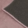Tappeto in Pelliccia di Coniglio Finto 180x270 cm Rosa Anticato