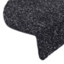 Tappetini per Scale Adesivi 5 pz 65x21x4 cm Neri Agugliati