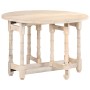 Tavolo da Pranzo Rotondo 110x76 cm in Legno Massello di Mango