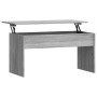 Tavolino Grigio Sonoma 101x50,5x52,5 cm in Legno Multistrato