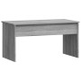 Tavolino Grigio Sonoma 101x50,5x52,5 cm in Legno Multistrato