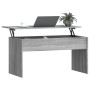 Tavolino Grigio Sonoma 101x50,5x52,5 cm in Legno Multistrato