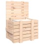 Contenitore Portaoggetti 58x40,5x42 cm Legno Massello di Pino