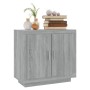 Credenza Grigio Sonoma 80x40x75 cm in Legno Multistrato