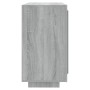 Credenza Grigio Sonoma 80x40x75 cm in Legno Multistrato