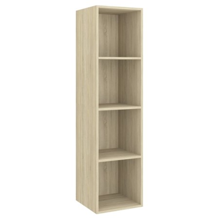 Mobile TV Parete Rovere Sonoma 37x37x142,5cm Legno Multistrato