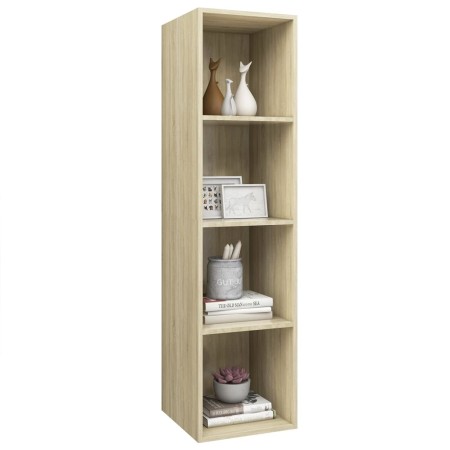 Mobile TV Parete Rovere Sonoma 37x37x142,5cm Legno Multistrato