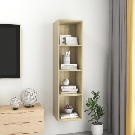 Mobile TV Parete Rovere Sonoma 37x37x142,5cm Legno Multistrato