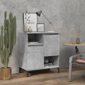 Credenza Grigio Cemento 60x35x70 cm in Legno Multistrato