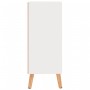 Credenza Bianco Lucido 60x30x72 cm in Legno Multistrato