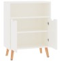 Credenza Bianco Lucido 60x30x72 cm in Legno Multistrato