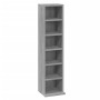 Mobile Porta CD Grigio Sonoma 21x20x88 cm in Legno Multistrato