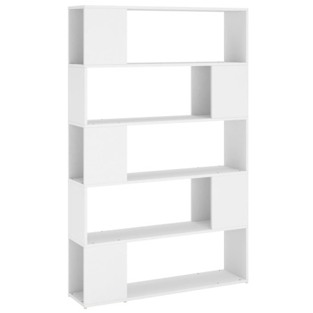 Libreria/Divisorio Bianco 100x24x155 cm in Legno Multistrato