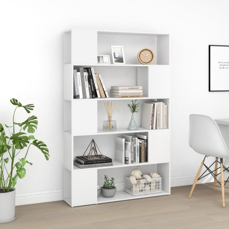 Libreria/Divisorio Bianco 100x24x155 cm in Legno Multistrato