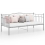 Telaio Divano Letto Grigio in Metallo 90x200 cm