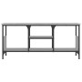 Mobile TV Grigio Sonoma 100x35x45 cm Legno Multistrato e Ferro