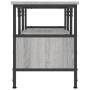 Mobile TV Grigio Sonoma 100x35x45 cm Legno Multistrato e Ferro