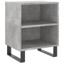 Comodini 2 pz Grigio Cemento 40x30x50 cm in Legno Multistrato