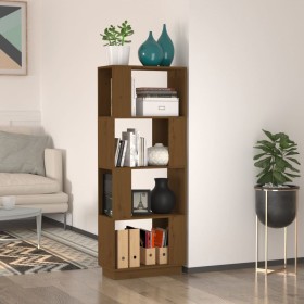 Libreria/Divisorio Miele 51x25x132 cm in Legno Massello di Pino