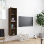 Libreria/Mobile TV Rovere Fumo 143x30x36cm in Legno Multistrato