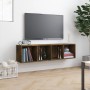 Libreria/Mobile TV Rovere Fumo 143x30x36cm in Legno Multistrato