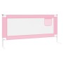 Sponda Letto di Sicurezza per Bambini Rosa 190x25 cm in Tessuto