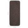 Tappetini Scale 15 pz 60x25 cm Marroni Antiscivolo Rettangolari