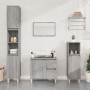 Armadietto Bagno Grigio Sonoma 30x30x100cm in Legno Multistrato