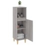 Armadietto Bagno Grigio Sonoma 30x30x100cm in Legno Multistrato