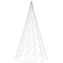 Albero di Natale Pennone Blu 1400 LED 500 cm