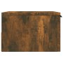 Comodini a Muro 2 pz Rovere Fumo 34x30x20 cm