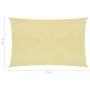 Vela Parasole 160 g/m² Beige 2x3 m in HDPE