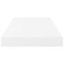 Scaffali a Parete 4 pz Bianco Lucido 50x23x3,8 cm in MDF
