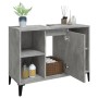 Mobile Lavabo Grigio Cemento 80x33x60 cm in Legno Multistrato