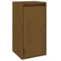 Pensili 2 pz Marrone Miele 80x30x35cm in Legno Massello di Pino