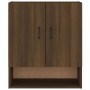 Armadietto a Muro Rovere Marrone 60x31x70 cm Legno Multistrato