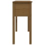 Tavolo Consolle Miele 100x35x75 cm in Legno Massello di Pino