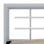 Giroletto Grigio e Bianco in Metallo 90x200 cm