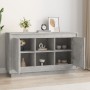 Credenza Grigio Cemento 102x35x60 cm in Legno Multistrato