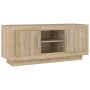 Mobile Porta TV Rovere Sonoma 102x35x45 cm in Legno Multistrato